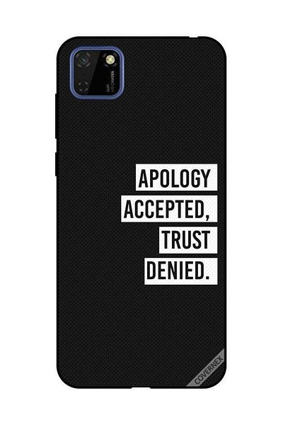 Covernex Protective Case Cover For Huawei Y5P Apology Accepted Trust Deied