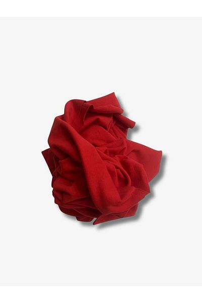 Yiğit Kumaş Red Baby Ribana Combed Cotton Fabric, Piece 90X160 cm