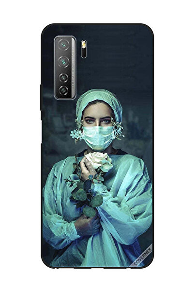 Covernex غطاء حماية لهاتف هواوي نوفا 7SE/P40 لايت 5G ممرضة تحمل زهرة
