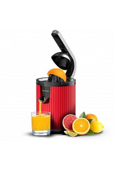CECOTEC Storcător citrice Cecotec Xqueeze RetroJuice 600 W, filtru inox, roșu