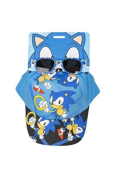 OTTERBOX Set șapcă și ochelari copii Sonic, albastru (53 cm)
