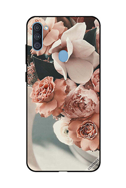 Covernex غطاء حماية لهاتف سامسونج جالاكسي A11 بنقشة زهور الخوخ