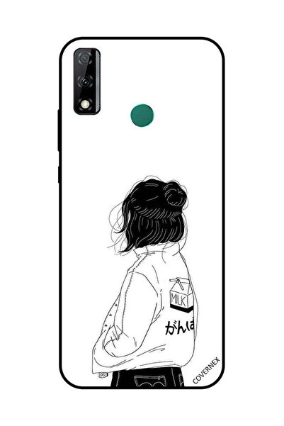 Covernex غطاء حماية لهاتف هواوي Y8S فتاة تفكر بعمق كبير