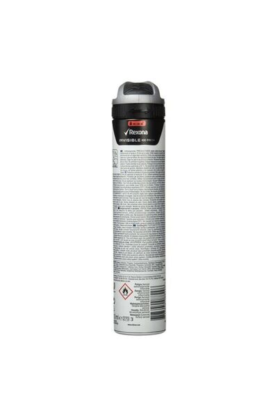 RED ORIGINAL Men's deodorant spray, Rexona Invisible, 200 ml