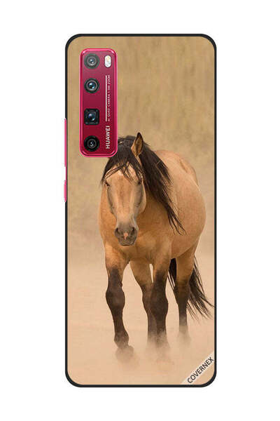 Covernex غطاء حماية لهاتف هواوي نوفا 7 برو - سباق الخيل باللون البني