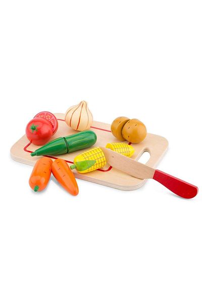New Classic Toys Vegetable Plate Toy Set, New Classic Toys, 24x15.5x10 cm
