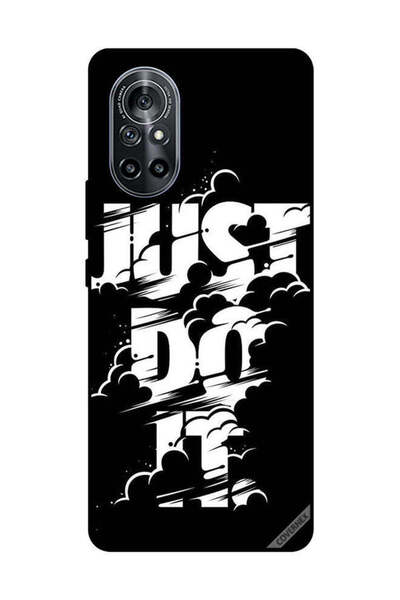 Covernex غطاء حماية لهاتف هواوي نوفا 8 5G - جاست دو إت - أبيض وأسود