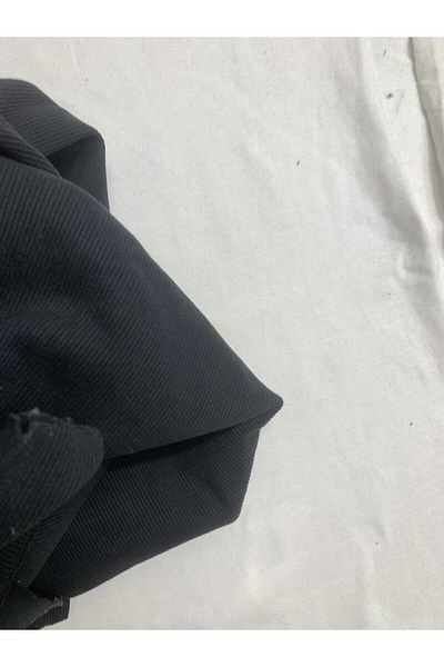 Yiğit Kumaş Black Camisole (Ribbed Corduroy) Fabric, Piece 100X140 cm