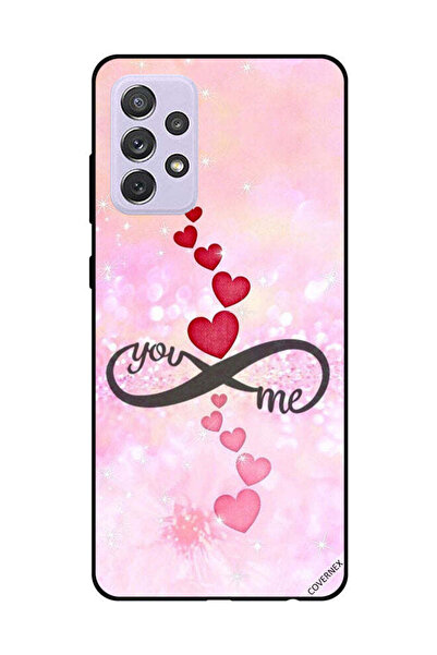 Covernex غطاء حماية لهاتف سامسونج جالاكسي A72 قلوب حمراء ووردية أنت إنفينيتي مي