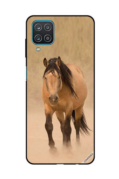 Covernex غطاء حماية لهاتف سامسونج جالاكسي A12/M12 - سباق الخيل البني