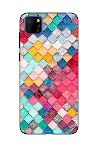 Covernex غطاء حماية لهاتف هواوي Y5P بنمط مربع ماسي