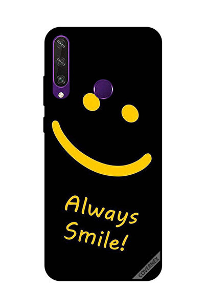 Covernex غطاء حماية لهاتف هواوي Y6P - أصفر مبتسم دائمًا