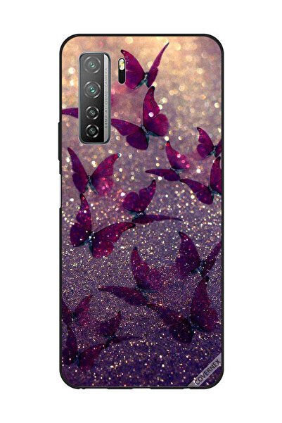 Covernex غطاء حماية لهاتف هواوي نوفا 7SE/P40 لايت 5G بنقشة فراشات لامعة