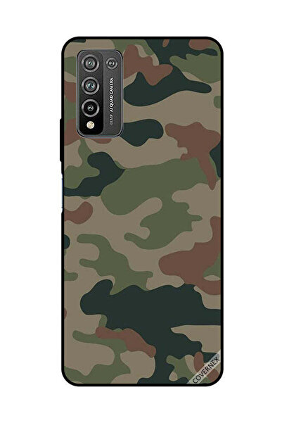 Covernex Protective Case Cover For Honor 10X Lite Green & Brown Camouflage Pa...