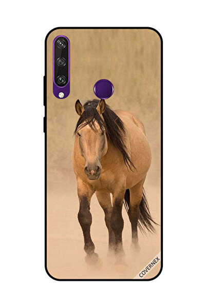 Covernex غطاء حماية لهاتف هواوي Y6P - لون بني - سباق الخيل