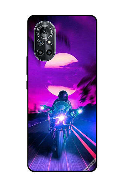 Covernex غطاء حماية لهاتف هواوي نوفا 8 5G - راكب الدراجة النارية يترك القمر خلفه