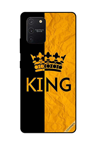 Covernex غطاء حماية لهاتف سامسونج جالاكسي S10 لايت كينج أسود وأصفر