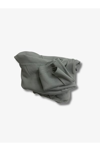 Yiğit Kumaş Gray Stretchy Baby Ribana Combed Cotton Fabric, Piece 90X160 cm