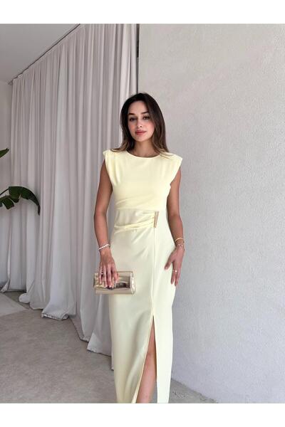 Mooi Butik BETTI فستان ماكسي 8299 - أصفر