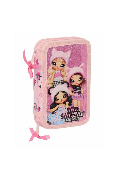 Na Na Na Surprise Double pencil case Na!Na!Na! Surprise Fabulous pink 12.5 x 19.5 x 4 cm