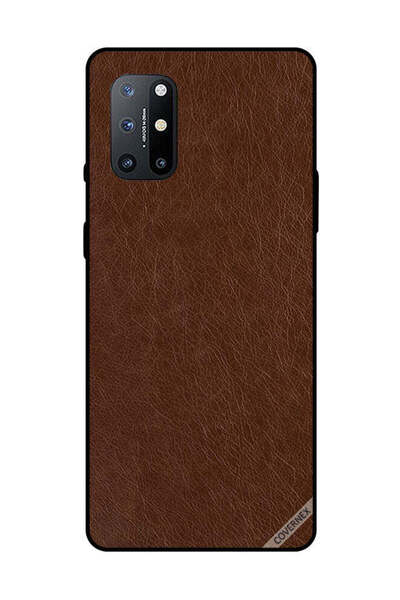 Covernex غطاء حماية لهاتف OnePlus 8T بنمط جلدي بني داكن