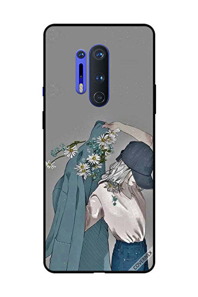 Covernex غطاء حماية لهاتف OnePlus 8 Pro، فتاة ترتدي معطفًا مزهرًا