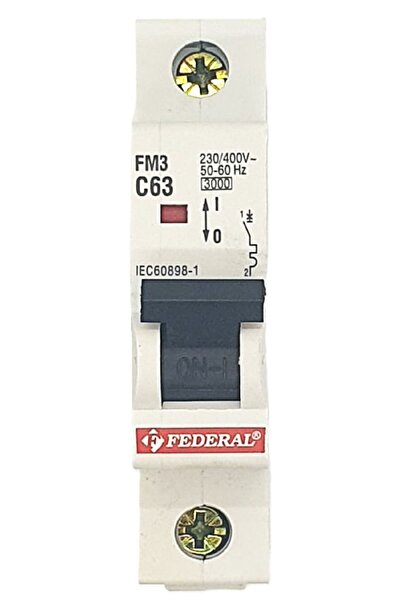 1x63A 3kA C Sigorta Fm3 Federal