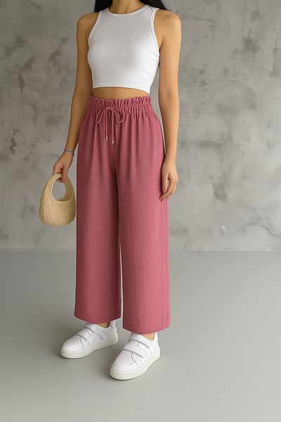 VOICTEC Relaxed Fit Tiril Tiril Standard Size 38-48 Size Range Casual Loose Fit Ayrobin Pants with Elastic Waist
