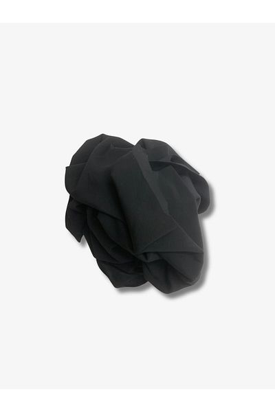 Yiğit Kumaş Flowing Flexible Suit Polyester Combed Fabric, Piece 120X170 cm Black