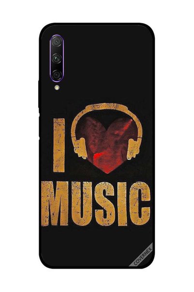 Covernex غطاء حماية لهاتف Honor 9X Pro Vintage I Love Music