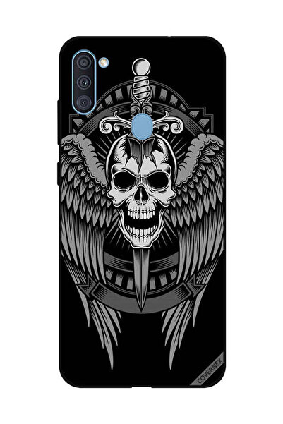 Covernex غطاء حماية لهاتف سامسونج جالاكسي A11 - جمجمة وأجنحة نسر
