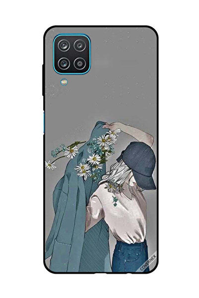 Covernex Protective Case Cover For Samsung Galaxy A12/M12 Cap Girl Wearing Fl...