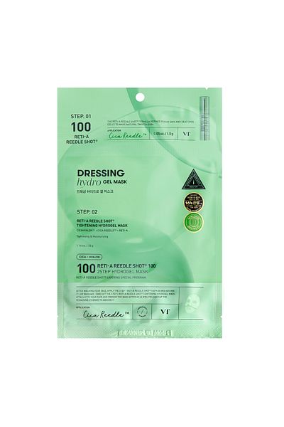 VT COSMETICS Vt Reti-A Reedle Shot & Hydrogel Mask / Pore Firming and Smoothing Retinol Mask