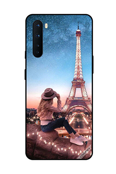 Covernex غطاء حماية لهاتف OnePlus Nord Brown Hat Girl & Effiel Tower