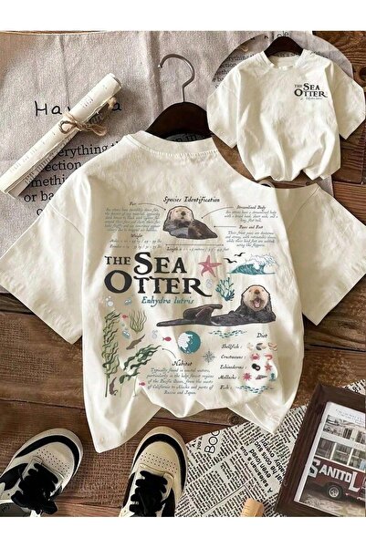 LABELIST CLOTHING UNISEX OVERSIZE THE SEA OTTER BASKILI T-SHIRT