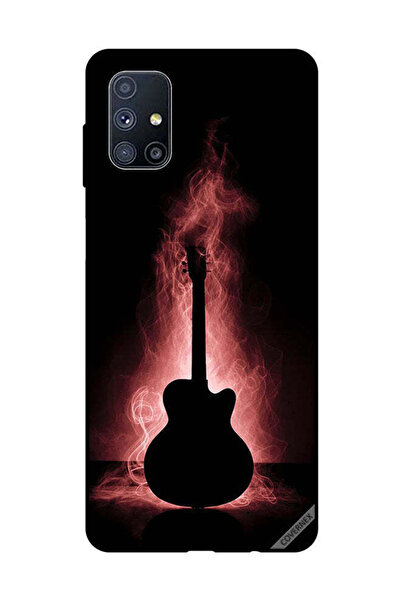 Covernex غطاء حماية لهاتف سامسونج جالاكسي M51 بتصميم انعكاس جيتار في الظلام
