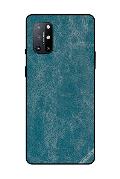 Covernex غطاء حماية لهاتف OnePlus 8T بنمط جلدي أزرق