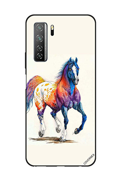 Covernex غطاء حماية لهاتف هواوي نوفا 7SE/P40 لايت 5G - حصان ملون