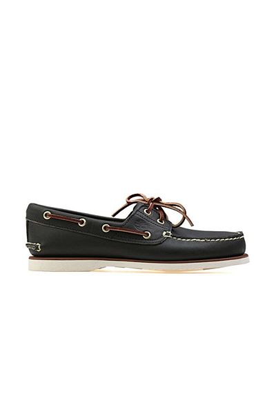 Timberland Black Men's Shoes 74036-484 Classic Boat 2 Eye