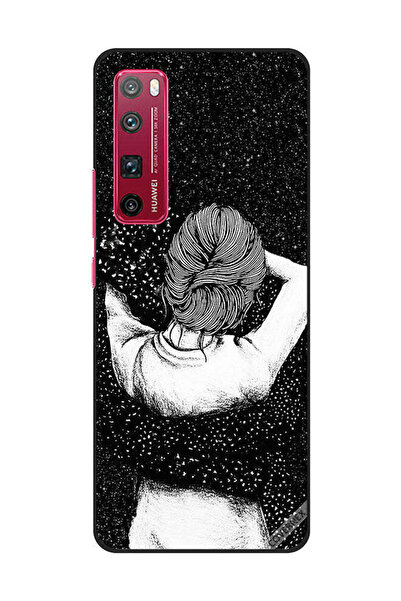 Covernex غطاء حماية لهاتف هواوي نوفا 7 برو - خيال ليلي لفتاة خربشة