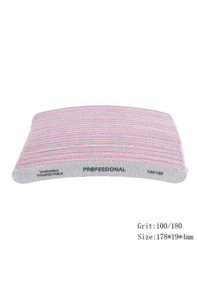 Choice 100 180 50 قطعة مبرد أظافر احترافي 80/100/180/240 رمادي كتلة تلميع أظافر متنوعة الطراز لوح صنفرة