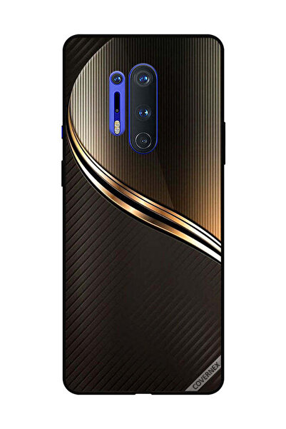 Covernex غطاء حماية لهاتف OnePlus 8 Pro بنمط سرقة ذهبي داكن