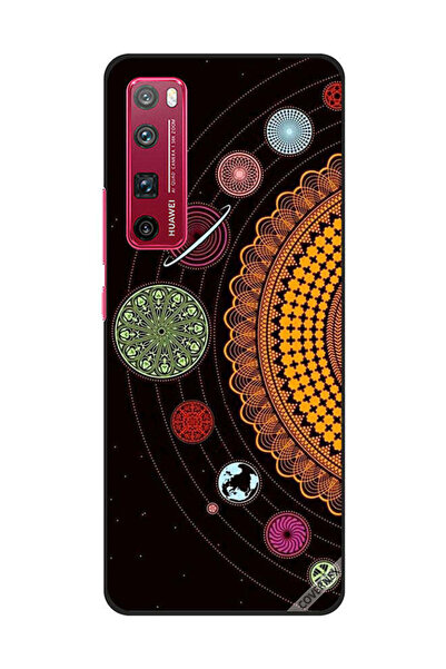 Covernex Protective Case Cover For Huawei Nova 7 Pro Mandala Space Shapes