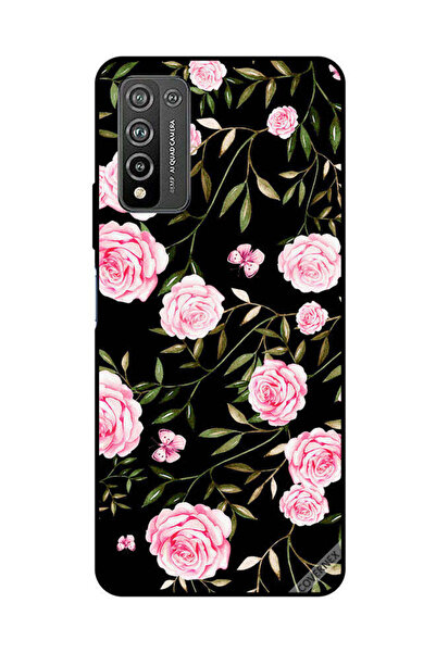 Covernex غطاء حماية لهاتف Honor 10X Lite بنقشة ورود وردية في باقات من الأوراق...