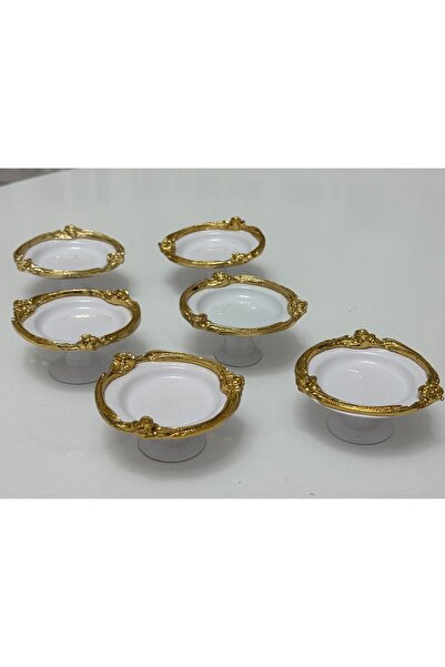 Elzemm store White Color Rose Frame 6 Pieces Macaron Cup Coffee so Lucky Cup