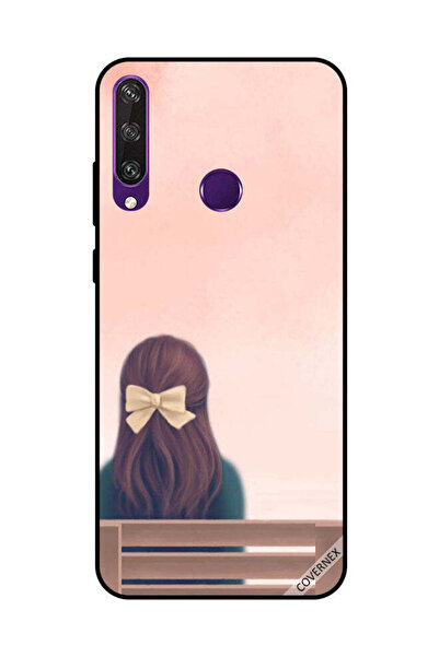 Covernex غطاء حماية لهاتف هواوي Y6P - فتاة جميلة على مقعد