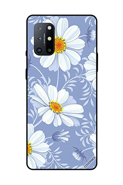 Covernex غطاء حماية لهاتف OnePlus 8T بنقشة زهور بيضاء مزهرة