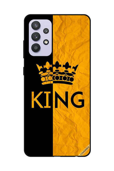 Covernex غطاء حماية لهاتف سامسونج جالاكسي A32 5G كينج أسود وأصفر