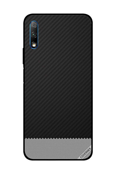 Covernex غطاء حماية لهاتف Honor 9X بنمط خطوط سوداء ورمادية