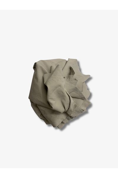 Yiğit Kumaş Flowing Flexible Suit Polyester Combed Cotton Fabric, Piece 160X150 cm Beige Color (Lightly Dirty)